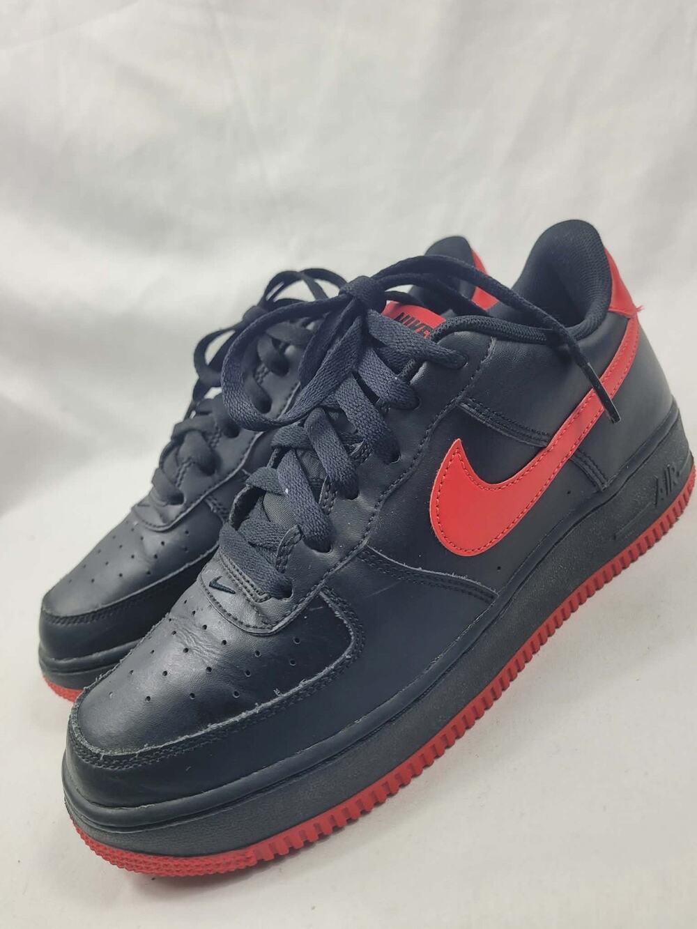 Nike Air Force 1 Low GS Bred Black University Red 6.5Y Women's 8 DH9812-001